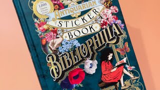 🧳 the antiquarian sticker book bibliophilia flip through [upl. by Iran936]