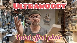 wood turning with paint effect [upl. by Zolnay]