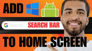 How to Add Google Search Bar to Home Screen 2024 [upl. by Sloan]