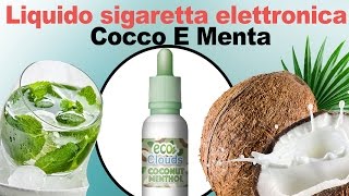 Liquido sigaretta elettronica COCCO E MENTA  Recensione eco clouds [upl. by Anni]