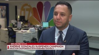 Bakersfield Vice Mayor Andrae Gonzales suspends campaign for Assembly [upl. by Litta]