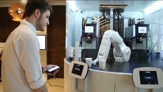 Cafe X opens a robotic coffee shop in SF [upl. by Jamesy625]