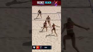 Canada Vs Switzerland  Secret Beach Volleyball volleyball volleyballgirls [upl. by Eelime799]