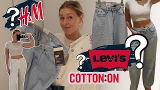 LEVIS COTTON ON amp HampM JEANS TRYON JEANS REVIEW [upl. by Ranie]