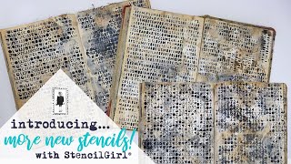 Introducing MORE NEW STENCILS with StencilGirl Products [upl. by Mabelle]