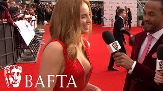 Jodie Comer Red Carpet Interview  BAFTA TV Awards 2017 [upl. by Mrots]