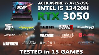 NEW ACER ASPIRE 7 Intel i5 13420H  RTX 3050 6GB GAMING BENCHMARK TEST  Tested in 15 Games [upl. by Crosse466]