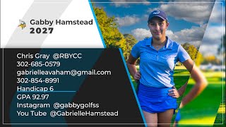 Gabby Hamstead 2027 Golfer fall 24 swing video [upl. by Horwath]