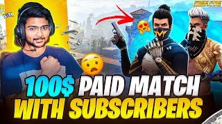 I CONDUCTED 100 🤑 PAID MATCH 1VS1 🤯 BETWEEN 2 SUBSCRIBERS  FREE FIRE IN TELUGU  ❤🔥 [upl. by Konrad]