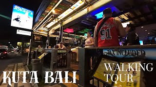 Kuta Bali Nightlife Walking Tour Poppies Lane Benesari Street Legian Bali Today Night 2024 Situation [upl. by Yelnikcm]