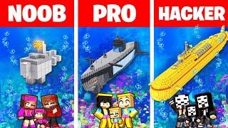 NOOB VS PRO  Meilleur SOUSMARIN sur Minecraft [upl. by Inus706]