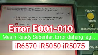 ERROR E001010 SEHABIS DIPROGRAM ERROR READY SEBENTAR KEMUDIAN ERROR KEMBALI [upl. by Elleahcim]