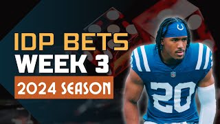 Week 3 Tackle  Sack Prop Bets  2024 NFL Season [upl. by Finer]