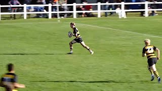 This could have been one of the best solo tries in schoolboy rugby history [upl. by Liemaj]