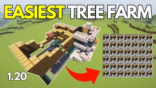 BEST AUTOMATIC TREE Farm for Minecraft Bedrock 120 [upl. by Duarte351]