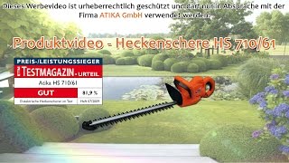 ATIKA Produktfilm  Heckenschere HS 71061 [upl. by Nappy]