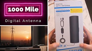 Amplified HD Digital 1000 Mile Antenna Setup and Review [upl. by Lynden]