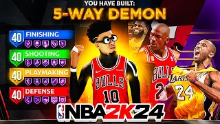 NEW BEST GUARD BUILD IS THE BEST BUILD IN NBA 2K24 GAMEBREAKING BEST BUILD IN NBA 2K24 [upl. by Terrijo263]