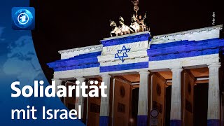 Zahlreiche Solidaritätsbekundungen für Israel [upl. by Valina]