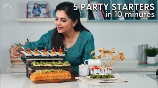 5 Party Starters in 10 Minutes I 5 पार्टी स्टार्टज़ I Pankaj Bhadouria [upl. by Enad18]