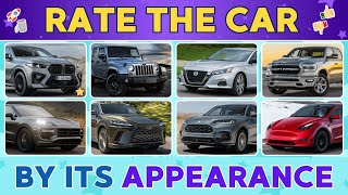 Rate the Car by Its Appearance 🚗  Top 100 Popular Cars  Car Quiz [upl. by Yennor]