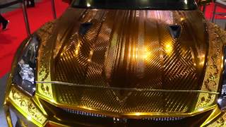 Dhs3 million gold car in Dubai [upl. by Llenna]