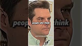 Matt Gaetz Is A Different Type Of Politician 😂 automobile alphamale mentalhealthcare funny [upl. by Shannah]