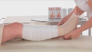 Below knee bandaging with Actico [upl. by Bela833]