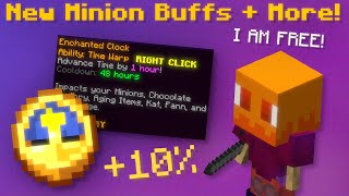 Minion quotFree Willquot  Buffs Enchanted Clock Skyblock 0210 Item Roundup Hypixel Skyblock News [upl. by Ginsberg487]