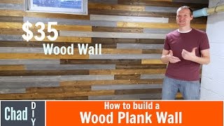 35 DIY Wood Plank Wall [upl. by Eimarrej]