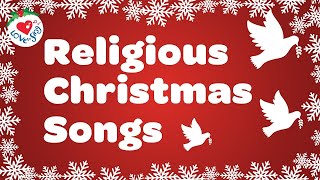 Religious Christmas Songs and Hymns Playlist with Lyrics 90 Minutes 🎄🌟 [upl. by Anahs300]