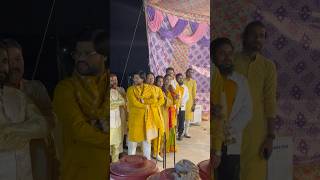 Ishaan ali ki haldi 🫨 viralvideo wedding ishaanali11 [upl. by Romeon]