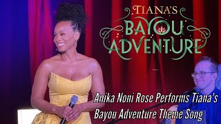 Anika Noni Rose Performs ‘Special Spice’ Theme Song from Tiana’s Bayou Adventure Attraction [upl. by Akcirahs]