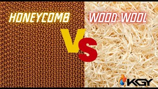 Honeycomb Cooling Pad VS Wood Wool Cooling Pad [upl. by Nowell446]