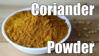 Homemade Coriander Powder  Dhaniya Powder  Malli Podi  Simple Indian Recipes 24 [upl. by Berfield754]