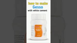 how to make a gesso at home how to make a gesso with white cement shorts gessomaking [upl. by Dymoke38]