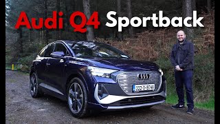 Audi Q4 Sportback etron review  SLine Q4 tested [upl. by Emad937]