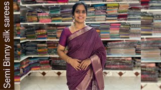 Semi Binny silk sarees Apavaranam 8 April 2024 [upl. by Gertrude]