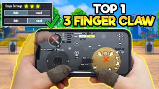 How To Get The Best 3 Finger Claw Control Setting  BGMI amp PUBG MOBILE [upl. by Alik]