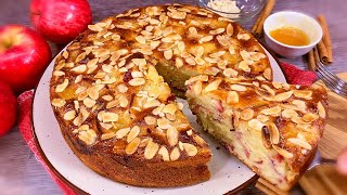 Easy French Apple Cake Recipe  3 Apples  5 Minutes  Delicious [upl. by Geibel839]