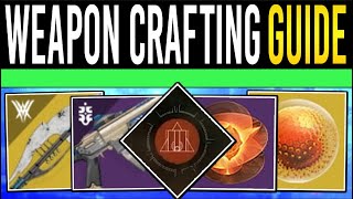 Destiny 2 WEAPON CRAFTING GUIDE Test RANGE Exotic Glaives Unlocking Patterns Materials amp Perks [upl. by Nhabois]