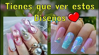 UÑAS EN TENDENCIA  HERMOSOS DISEÑOS 2024  IDEAS PARA HACER UÑAS [upl. by Ennayk]