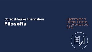 UNIBG  Laurea triennale in Filosofia LFC [upl. by Paulson]