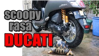 Scoopy rasa Ducati pakai Shock Ohlins [upl. by Egni]