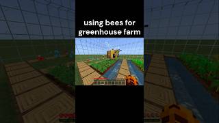 How to use bees for farming in Minecraft 🐝 minecraft bedrock minecraftbuilding shorts gaming [upl. by Ehcrop139]