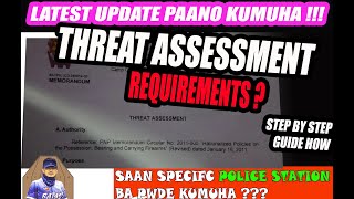 LATEST UPDATE PAANO KUMUHA NG THREAT ASSESSMENT STEP BY STEP GUIDE  ANU MGA REQUIREMENTS [upl. by Findlay]