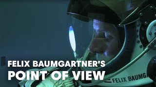 Felix Baumgartners Point of View  Red Bull Stratos Free Fall [upl. by Mila]