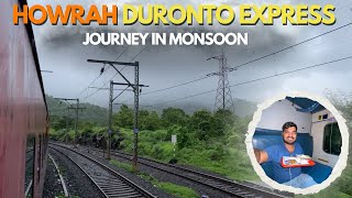 MUMBAI to HOWRAH Duronto Express Train Journey in Monsoon  CSMT Howrah Duronto Express Full Review [upl. by Ahsetra]