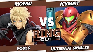 Ring Out  Moeru Cloud Vs IcyMist Samus Smash Ultimate  SSBU [upl. by Ettevy851]