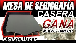 😍Como hacer una Mesa de SERIGRAFIA casera con REGISTRO 🎯 Mesa de ESTAMPADO en ⏱ 5 minutos😱 [upl. by May]